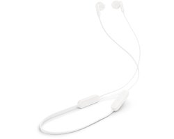 JBL Tune 235BT - Bluetooth Oordopjes Draadloos - In-ear Oortjes met Kabel - 16 uur speeltijd - JBL Pure Bass - Wit