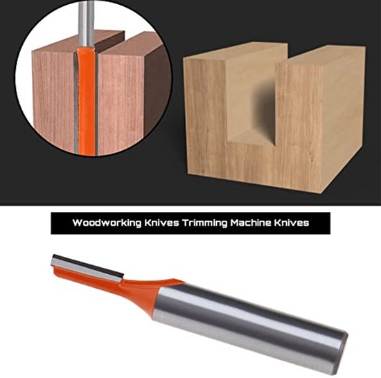 Foto: 3 stks router bits set 8mm schacht koolstofstaal 3mm 4mm 5mm sleufdiameters