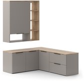 Vicco Wido Woonwand – 5 delen Grijs
