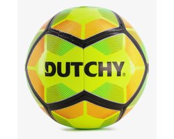 Dutchy voetbal - Voor professioneel en recreatief gebruik - Officiële maat - Geel/zwart - Indoor en outdoor