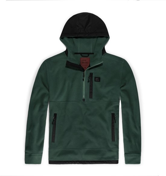 Vintage Industries Fleecep-trui Vinson Hollow Fibre Fleece Fir Green