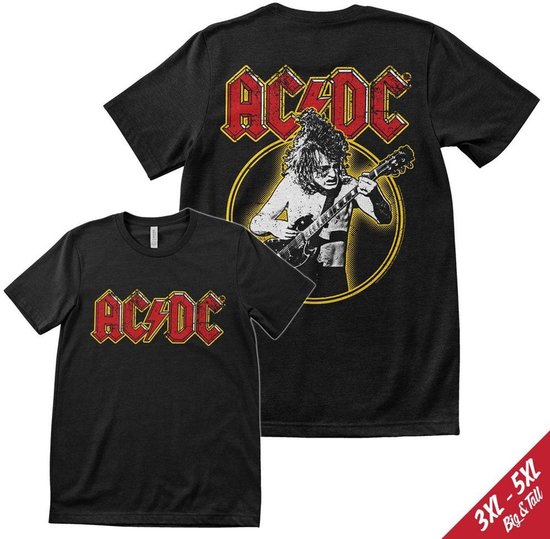 AC/DC Angus Young T-Shirt PS-1-ACDC009-H95-7 Black-4XL | bol