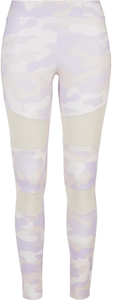 Urban Classics Camo Tech Mesh lilaccamo Sportlegging Paars