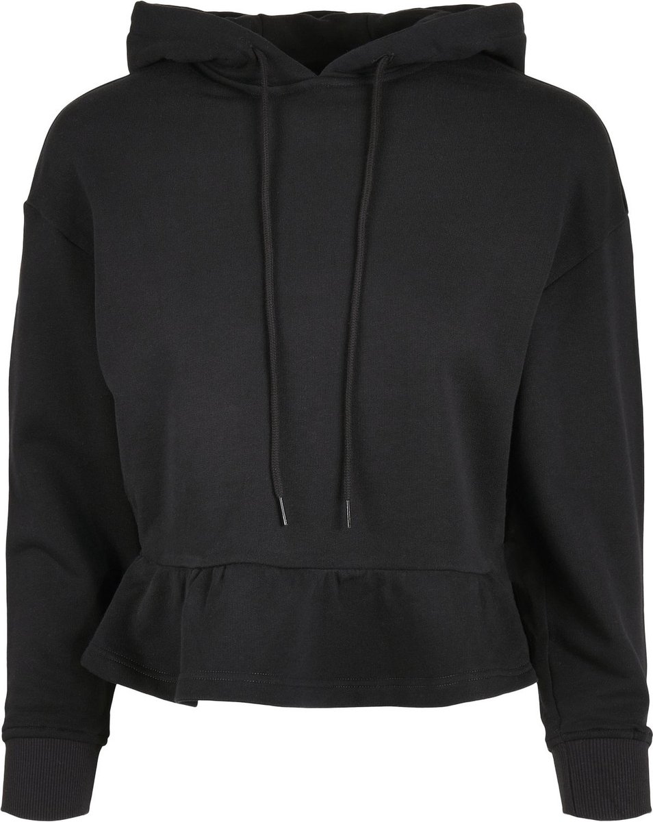 Urban Classics Organic Volants Hoodie/trui S Zwart