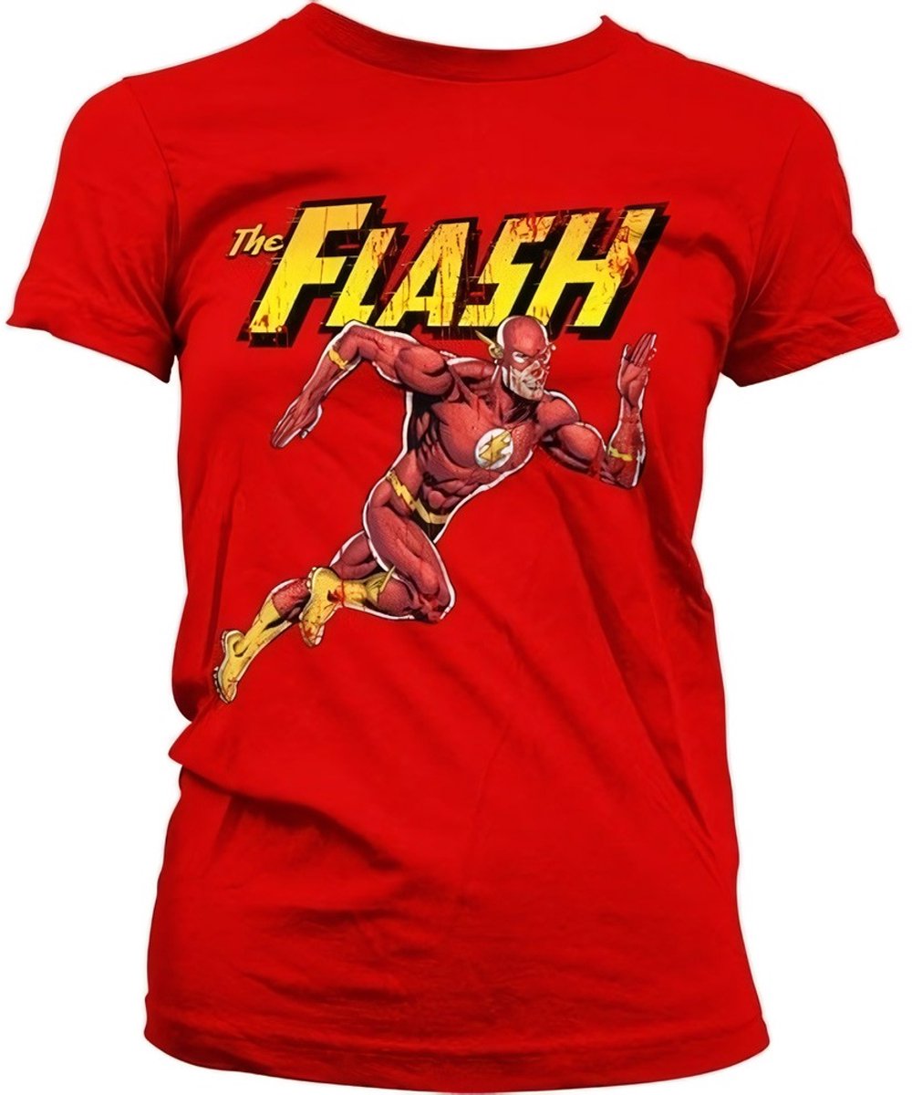The Flash Running Girly T-shirt voor dames, rood