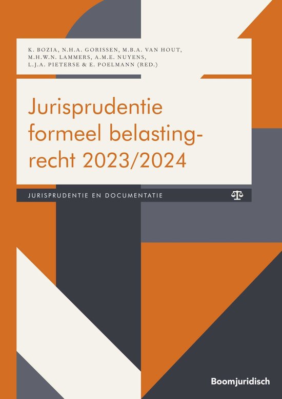 Boom fiscale studieboeken - Jurisprudentie formeel belasting ... - cover