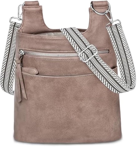 Selbro®, Medium Cross Body Bag Vrouwen, PU Lederen Crossbody Telefoon Tas Anti-Diefstal Handtassen met Verstelbare Riem en Kaartenleuven Over Schoudertas voor Dames Meisjes Reizen Winkelen Werk Dagelijks