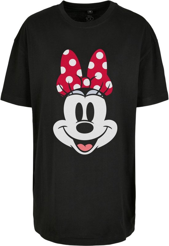 Merchcode Minnie Mouse - T-shirt Femme Disney 100 Minnie Smiles - XS - Zwart