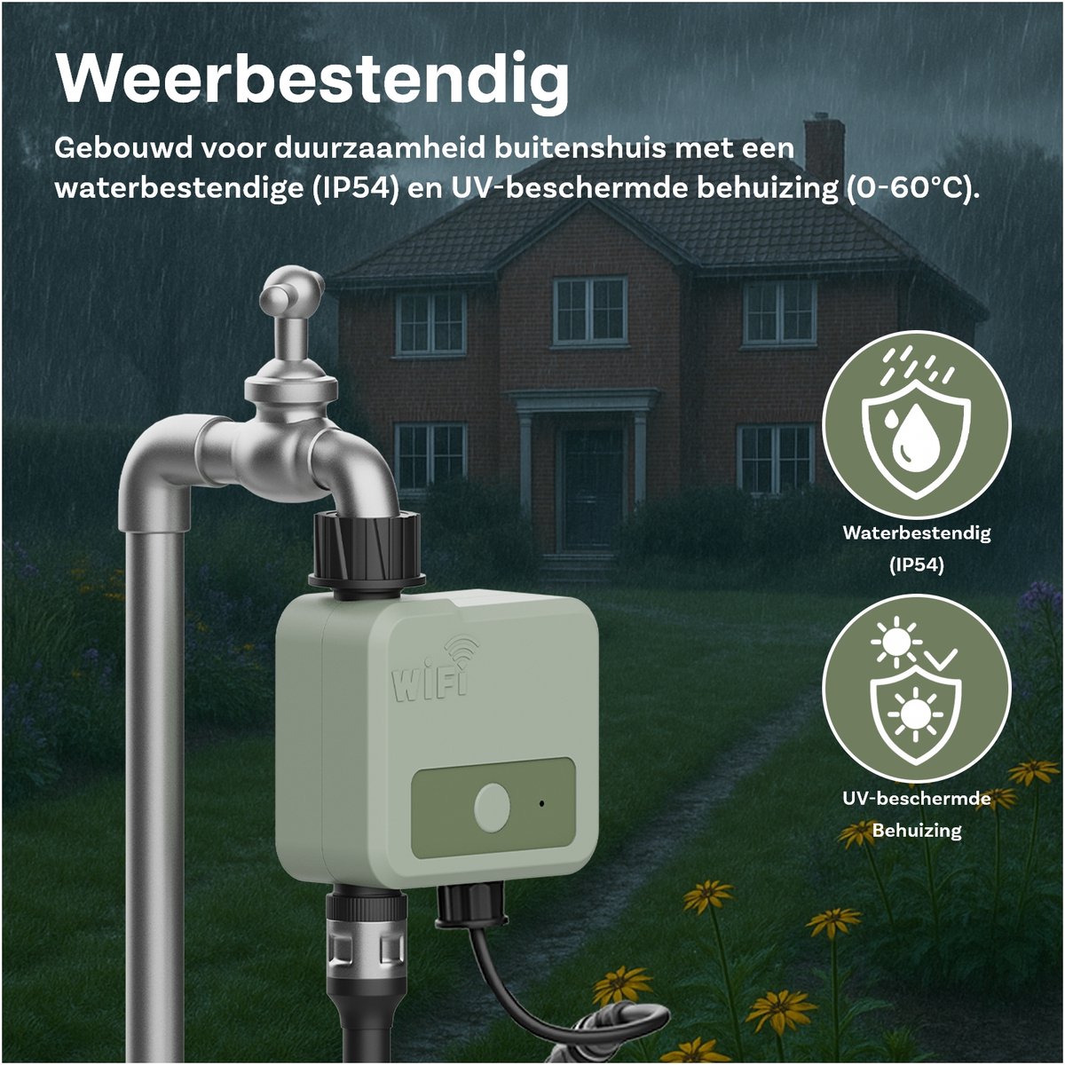 MMOBIEL Smart WiFi Irrigatietimer – Automatische Bewateringscomputer op Zonne-energie & USB – 30m Draadloos Bereik, Weerbestendig, Eenvoudige Installatie – Tuinsproeier voor Tuin & Gazon thumbnail 6