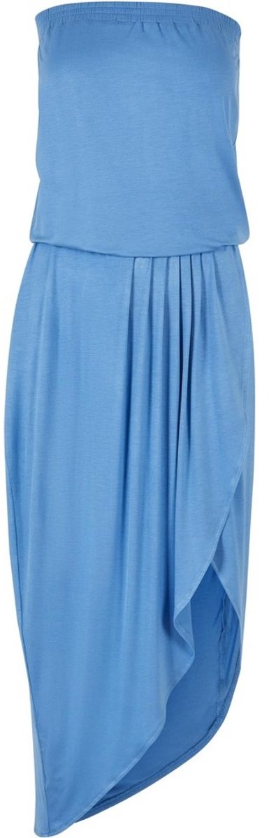 Urban Classics Viscose Bandeau Lange jurk 5XL Blauw