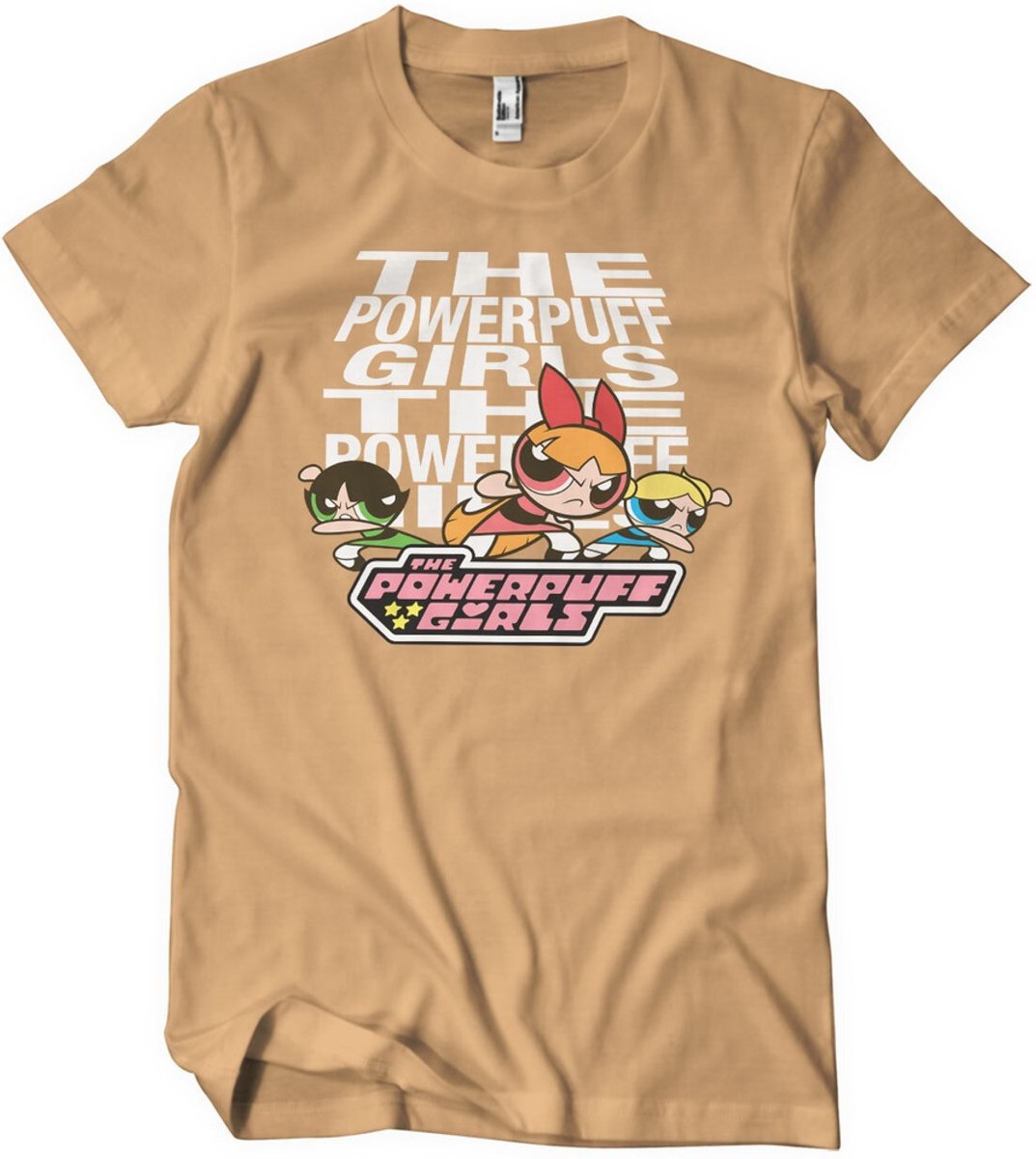 Power Puff Girls T-Shirt Powerpuff Girls T-Shirt WB-1-PPG001-DTF844 OldGold-S