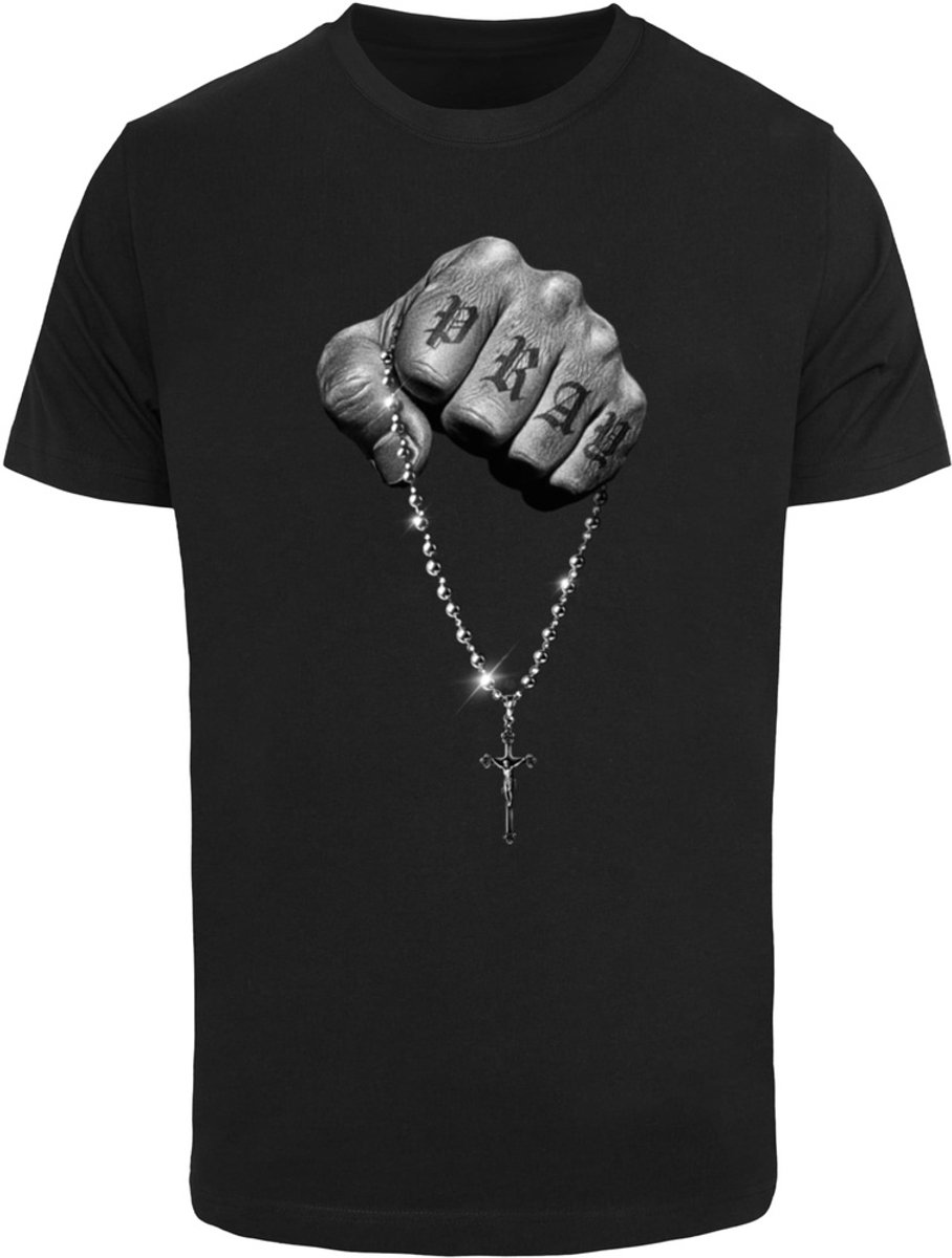 Mister Tee Faith Meets Strength Tee Zwart