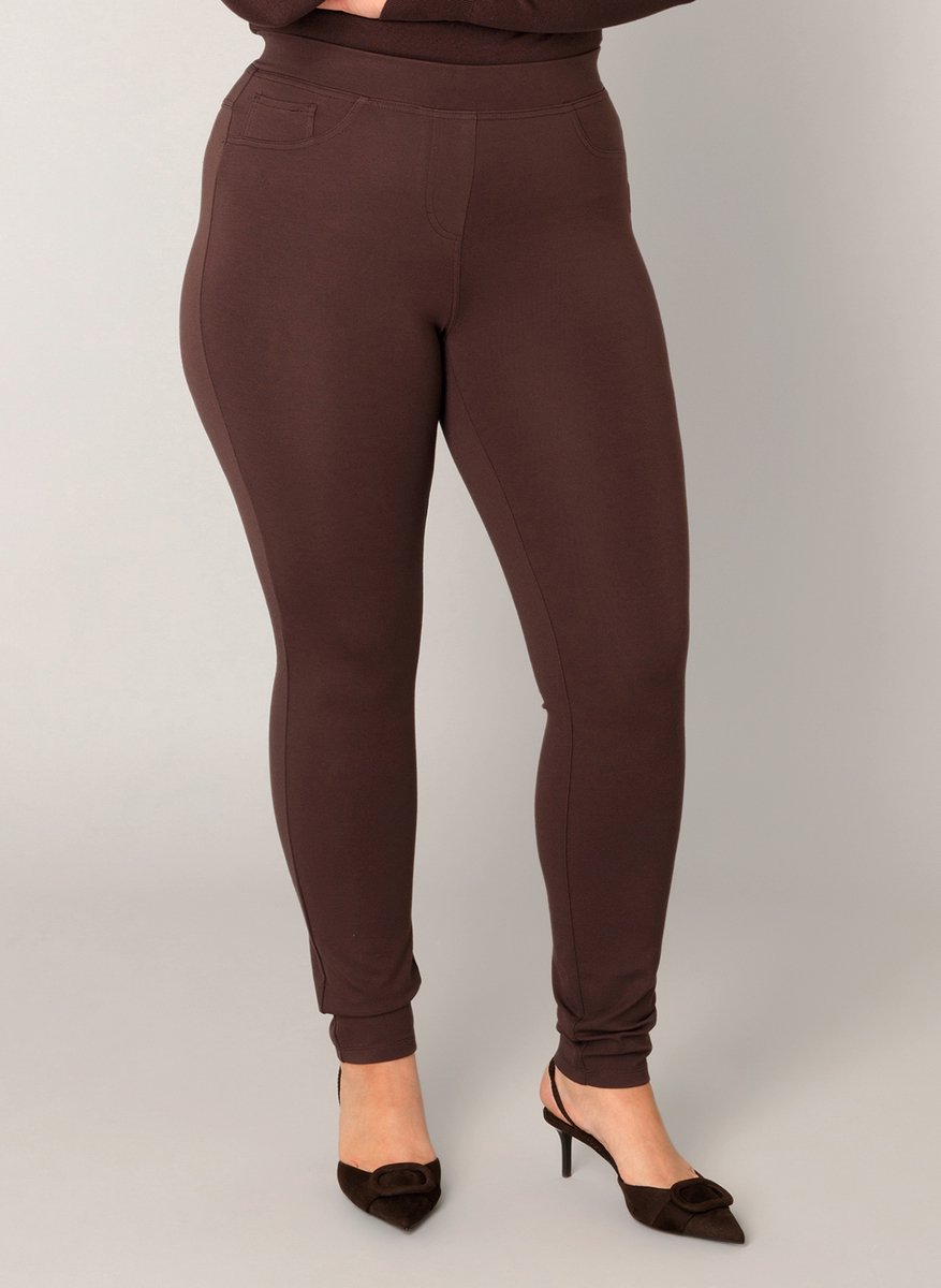 BASE LEVEL CURVY Arnika Tregging - Brown - maat 3(52)