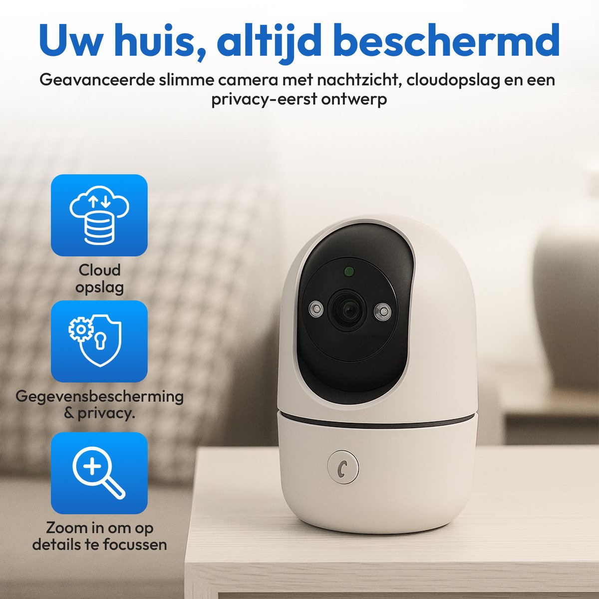 Looki Beveiligingscamera met Geluidsdetectie en 32GB SD-kaart - afbeelding 3