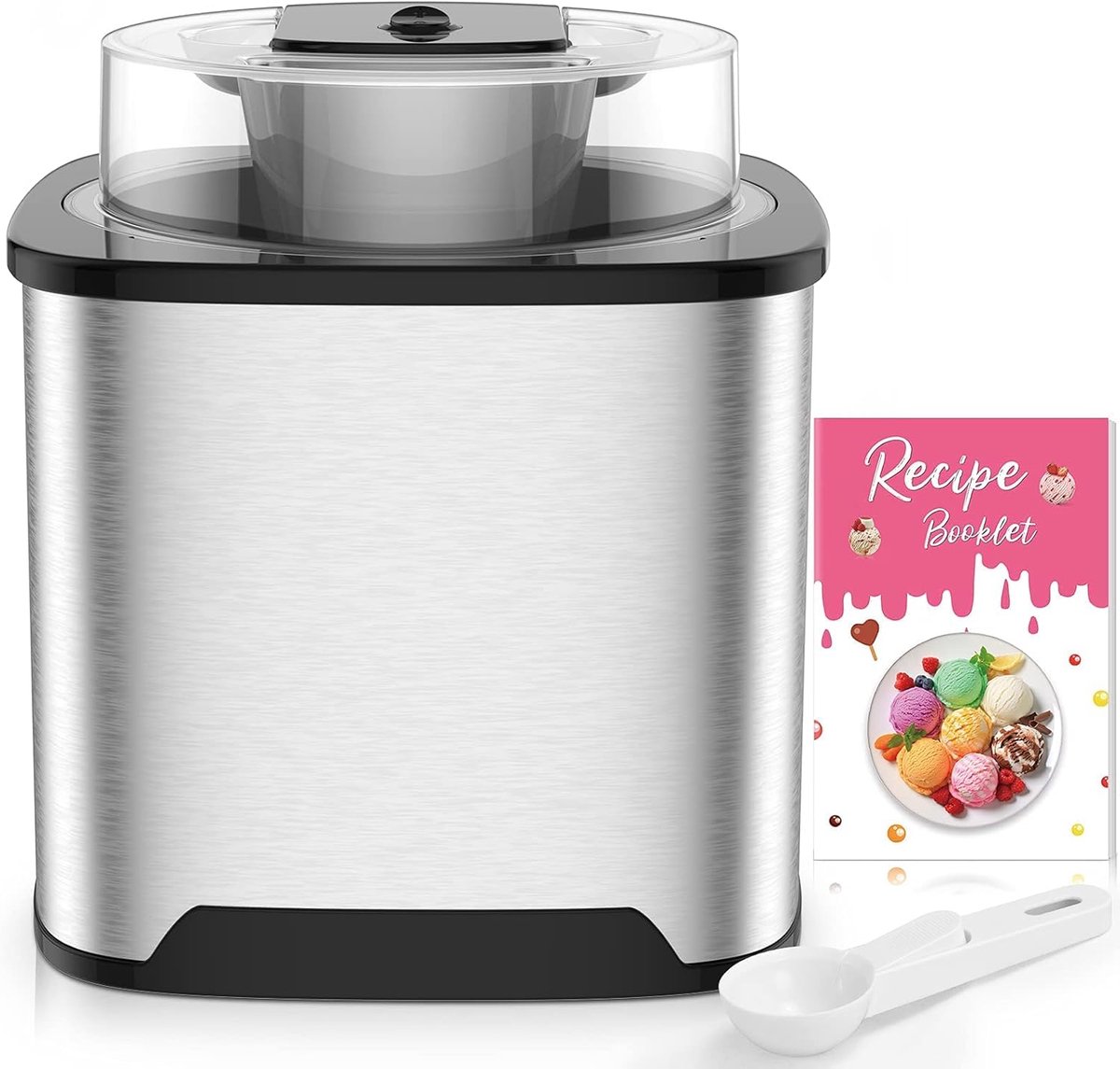 IJsmachine - IJsmaker - Softijs Machine Voor Thuis - 2 L - Zilver