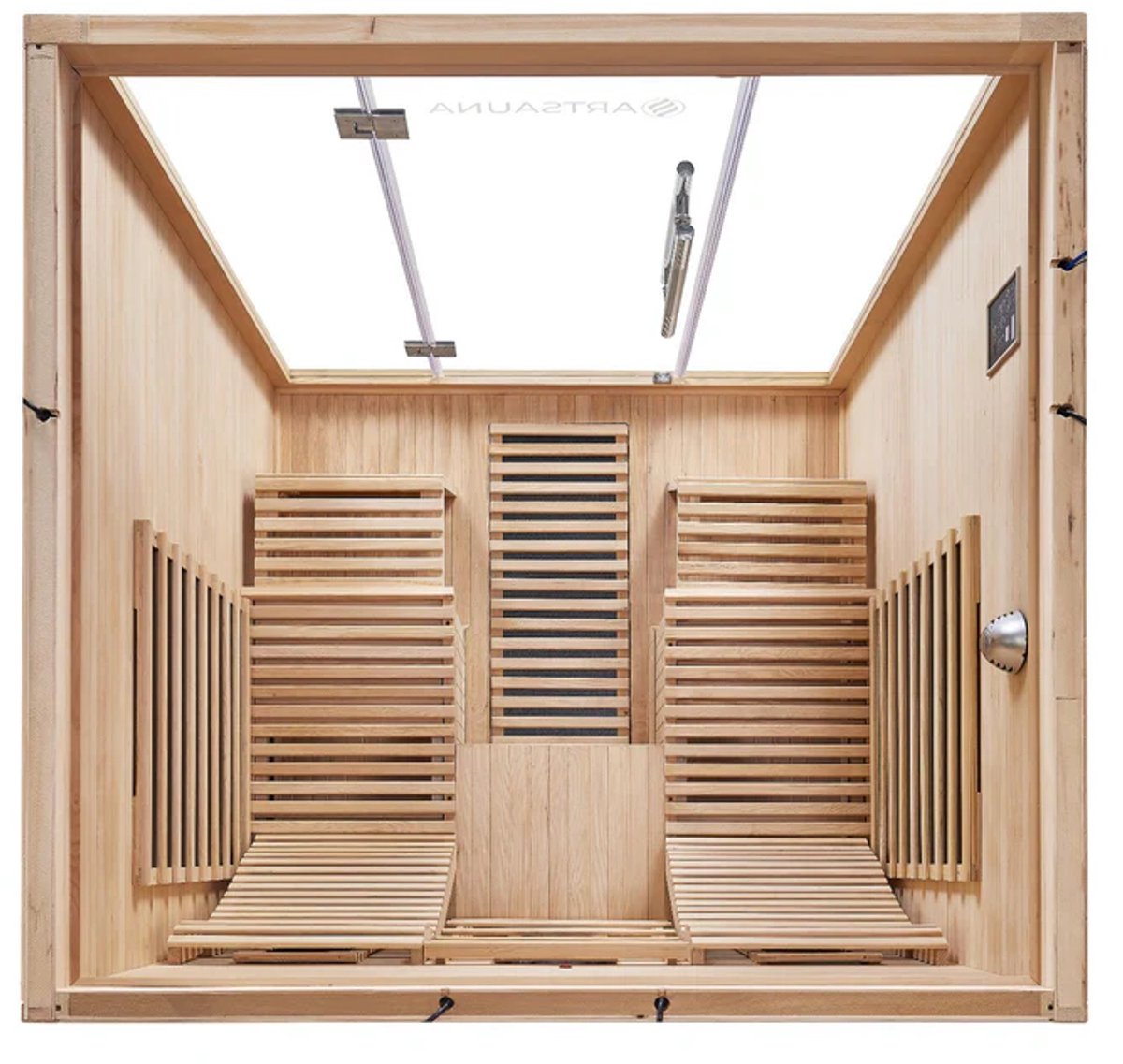 Infraroodcabine / Infraroodsauna Helsinki 150 - 2-3 Personen - 150x150x190 cm thumbnail 4