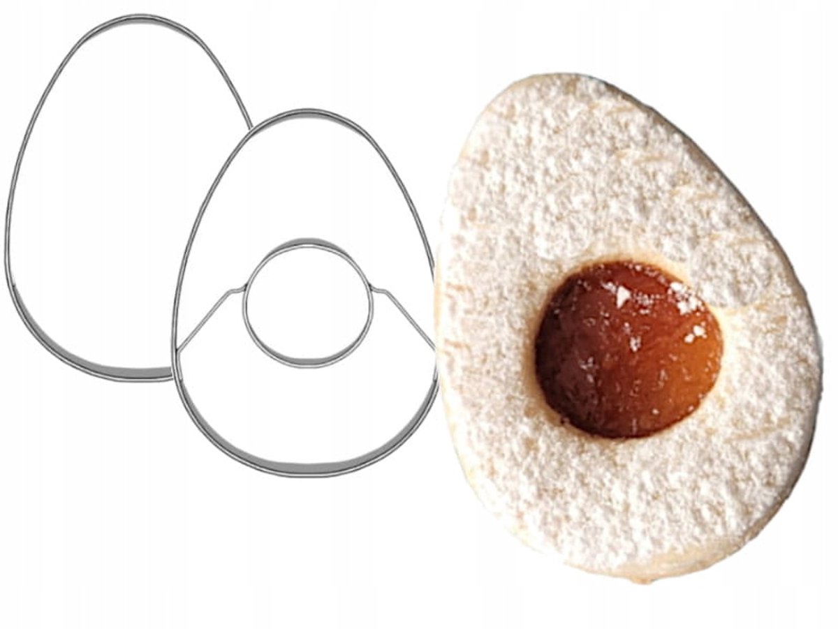 Paasvormpjes Ei - Koekjesuistekers - Set van 2 stuks