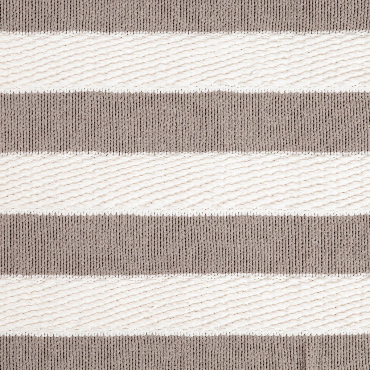Homla RUDENS Plaid 130x170cm - Zacht Polyester, Ecru Strepen