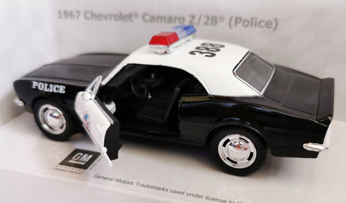 Kinsmart Chevrolet Camaro Z/28 Politie Modelauto 1:37 Metaal