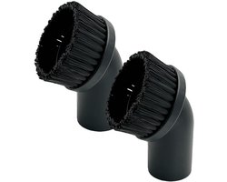 Zuigborstel - Ronde Stofborstel- Meubelborstel - 2 stuks - Universeel Stofzuigerborstels - Binnendiameter 44mm - Stofborstel - Meubelborstel - Haarlengte 30 mm - Hard Haar