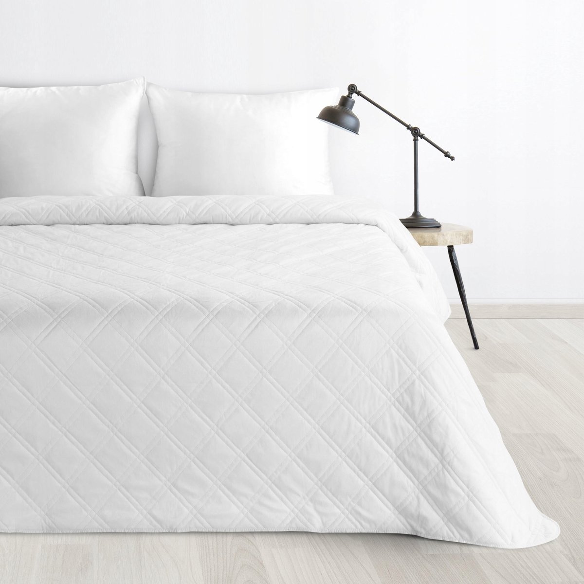 LUIZ 8 Witte Wattenaarde Pluche Sprei 200x220 cm