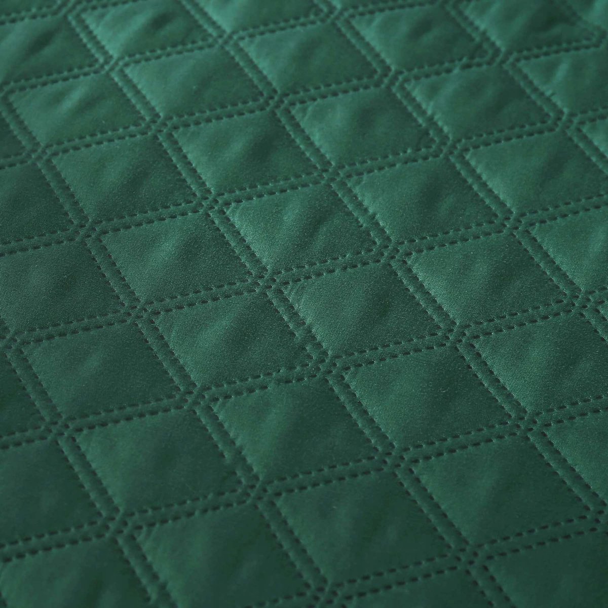 Natuurlijke Groene Dekbedovertrek met Ruches 160x220 cm