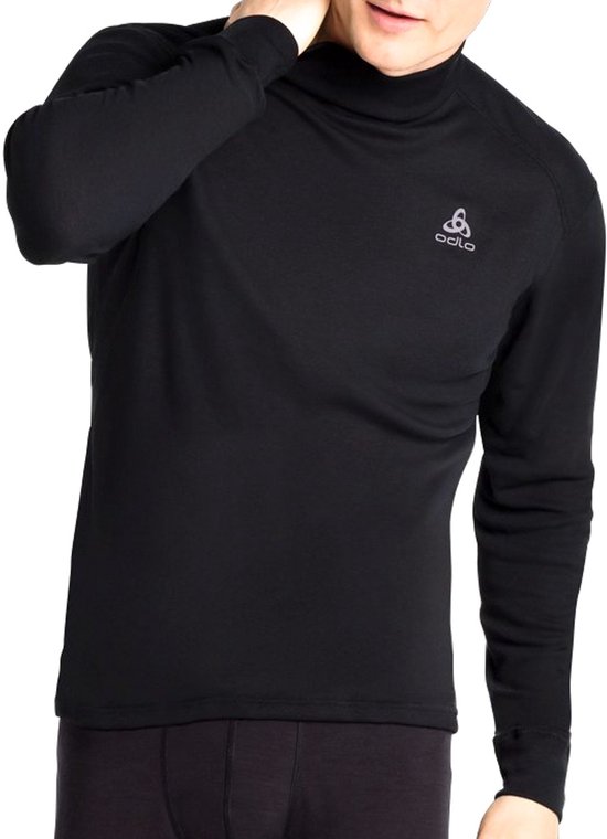 ODLO Active Warm Col Thermoshirt Heren - Zwart - Maat M