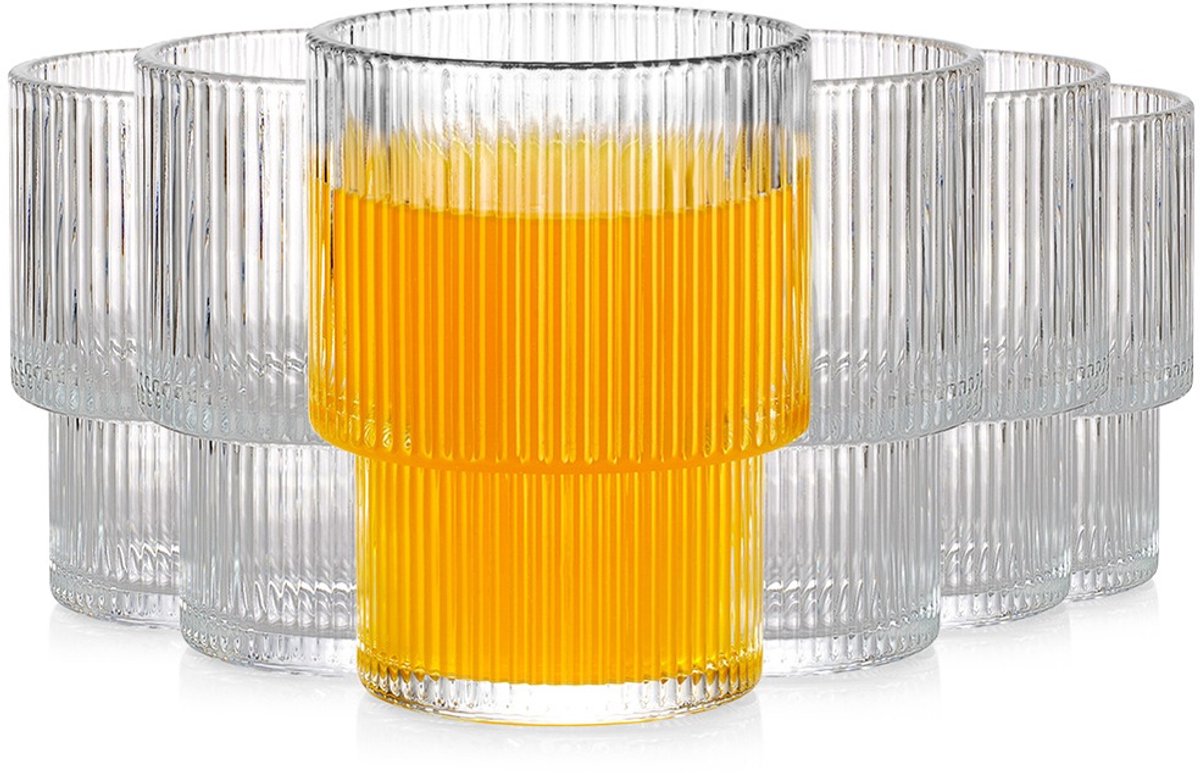 Drinkglazen 190 ml 6 stuks - Waterglazen - Glazen - Limonadeglazen