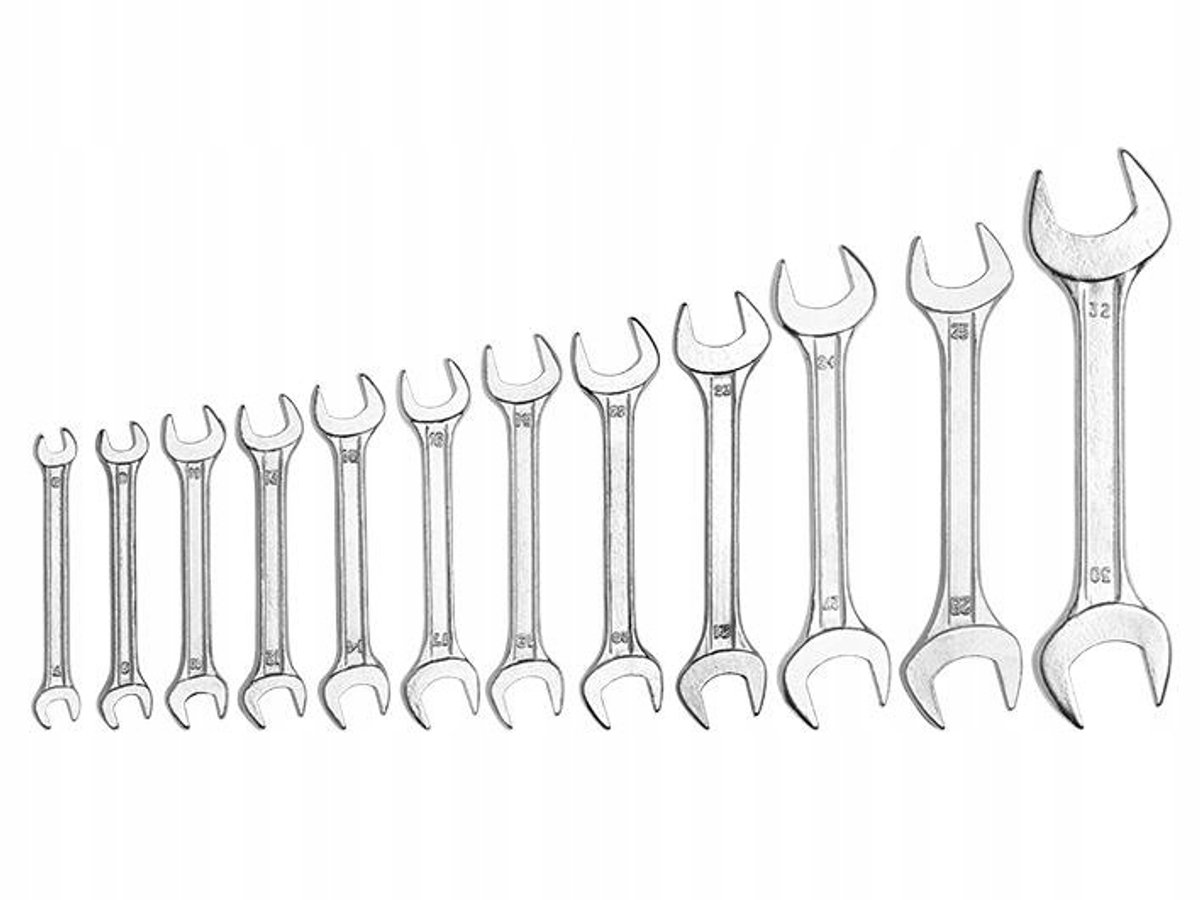 Dubbelzijdige ringsleutelset 6-32 mm, 12-delig