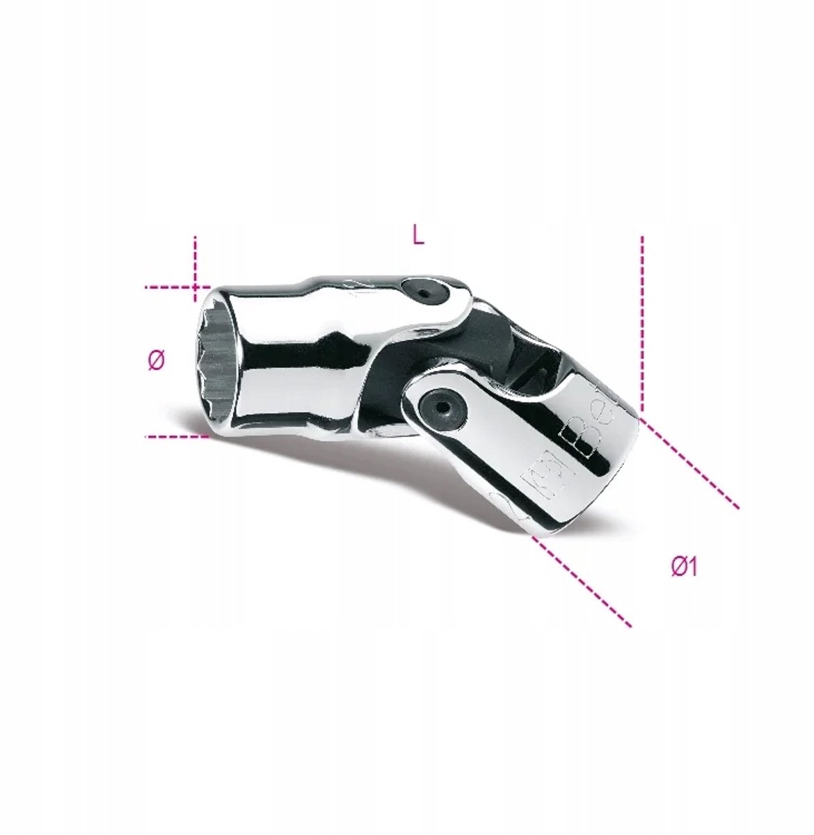 Beta 12-hoek dop 3/8" 3/4" met scharnier