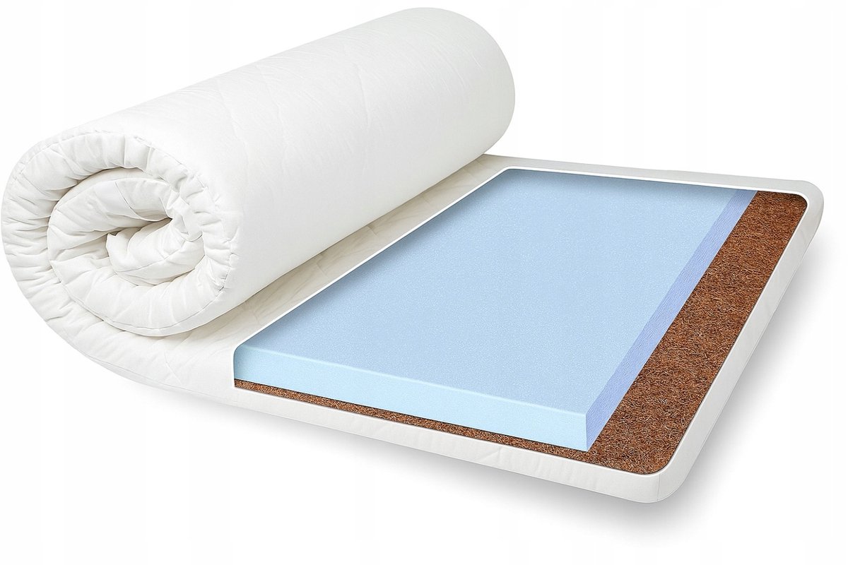 Toppermatras 90x200 H3 | Schuim + Kokos | 6 cm hoog