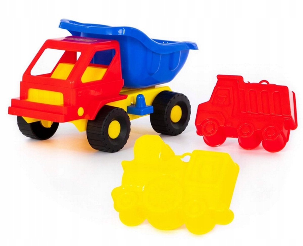 Kuzia-2 Kiepwagen met 2 Vormpjes - Kunststof, 3+ Jaar