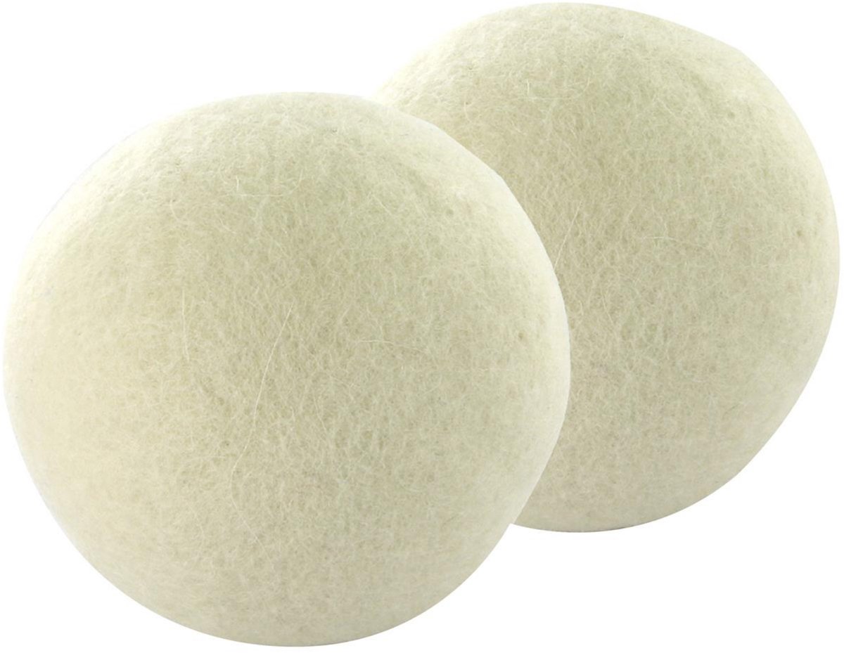 Home Deco Factory Wasbollen - 2x stuks - wol - droger - wassen - verkorten van droogtijd