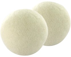 Home Deco Factory Wasbollen - 2x stuks - wol - droger - wassen - verkorten van droogtijd