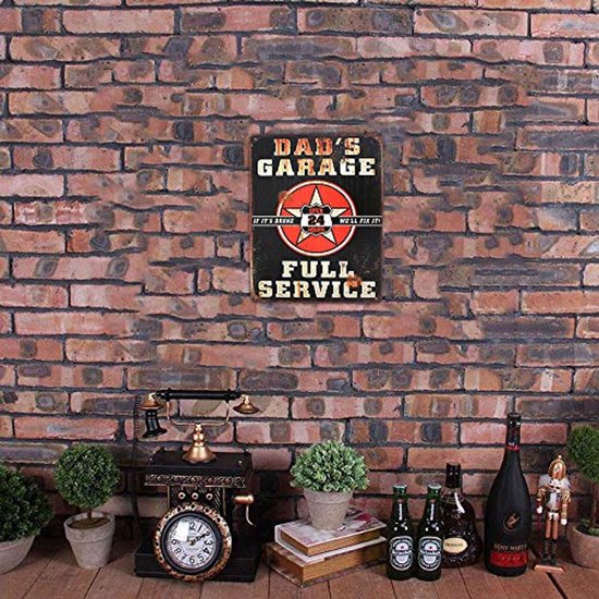 Decoratie bord messing look Metalen bord decoratie 40cm