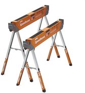 COSTWAY 2 x werkbok in hoogte verstelbaar, tot 1180 kg belastbaar, inklapbare zaagbok, antislip PVC-bovenkant, draagbare onderstelbok met handvat, opvouwbare steiger klapbok (Geel Zwart COSTWAY 2 x werkbok in hoogte verstelbaar, tot 1180 kg belastbaar, inklapbare zaagbok, antislip PVC-bovenkant, draagbare onderstelbok met handvat, opvouwbare steiger klapbok (Geel Zwart