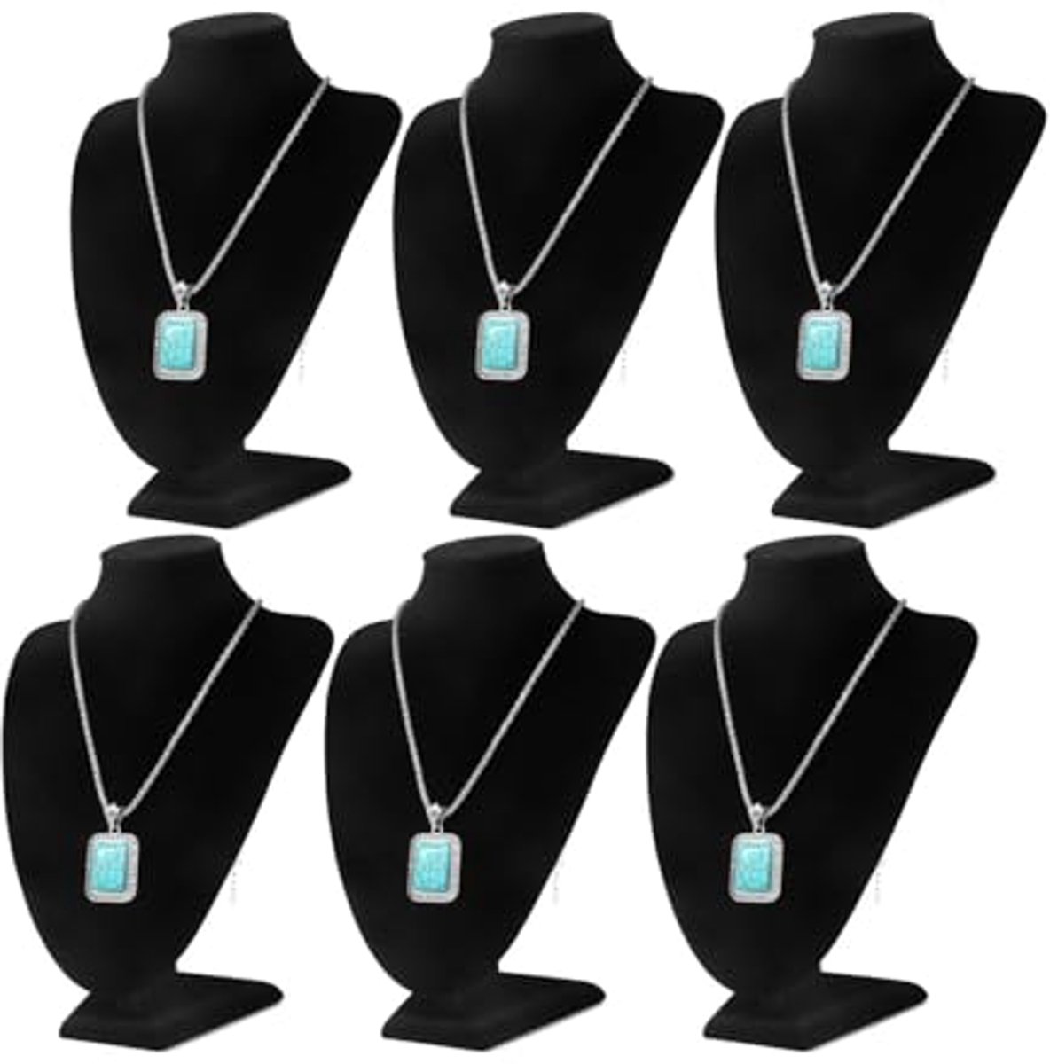 iplusmile Display buste sieraden zwart fluweel voor halskettingen