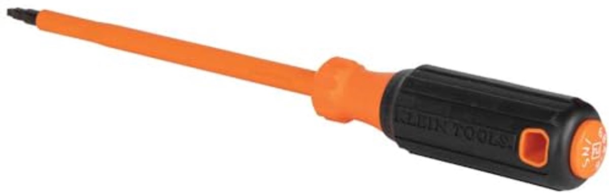 Geïsoleerde schroevendraaier 1000V #2 vierkante tip met Cushion-Grip handvat
