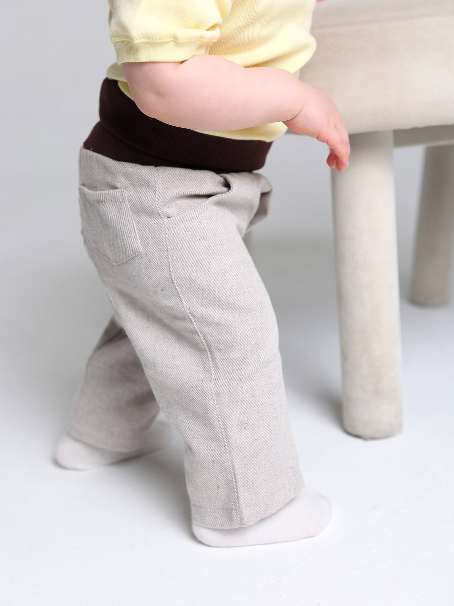 RobyKris Baby Broek - Katoen - Beige - Maat 74-80