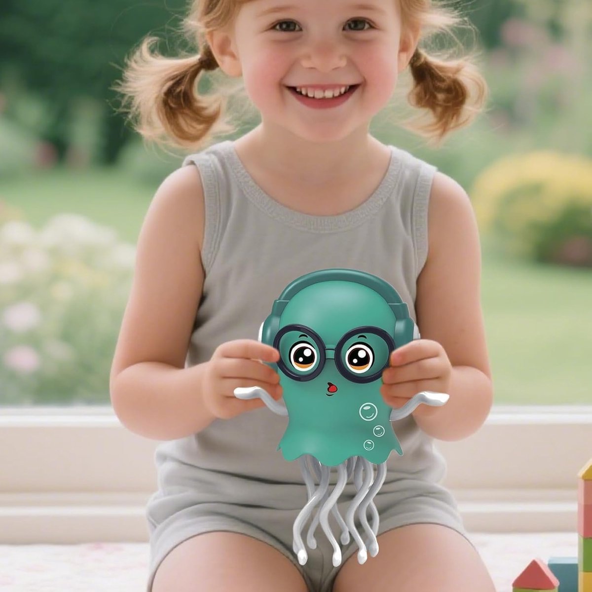 Dansende Kruipende Kwal Speelgoed Met Licht & Muziek - Interactief Sensorisch Speelgoed Voor Baby's & Peuters