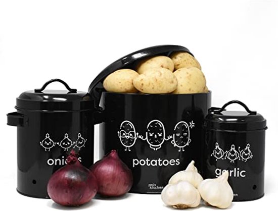 Container Set Uien Aardappel Knoflook Opbergdozen 3