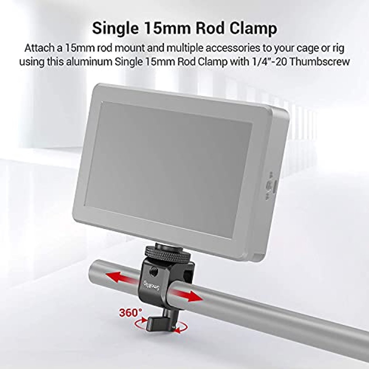 15mm Rod Clamp voor DSLR Camera - Universele Montage voor Accessoires