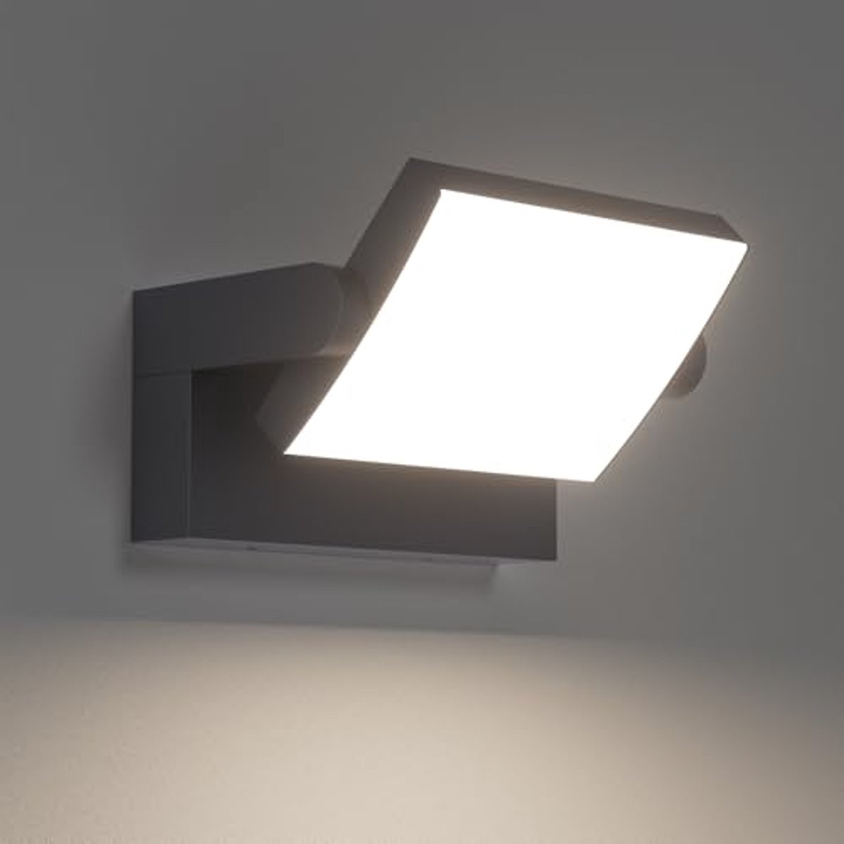 Moderne 24W Draaibare LED Wandlamp voor Binnen en Buiten, Waterdicht IP65, Verstelbare Wandverlichting voor Tuin en Entree