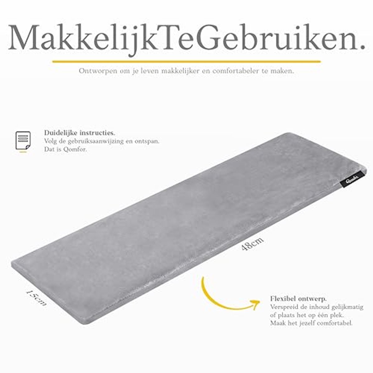 Grote Lavendel Pittenzak met Zachte Fleece Hoes voor Pijnverlichting - Herbruikbare Magnetron Pittenzak
