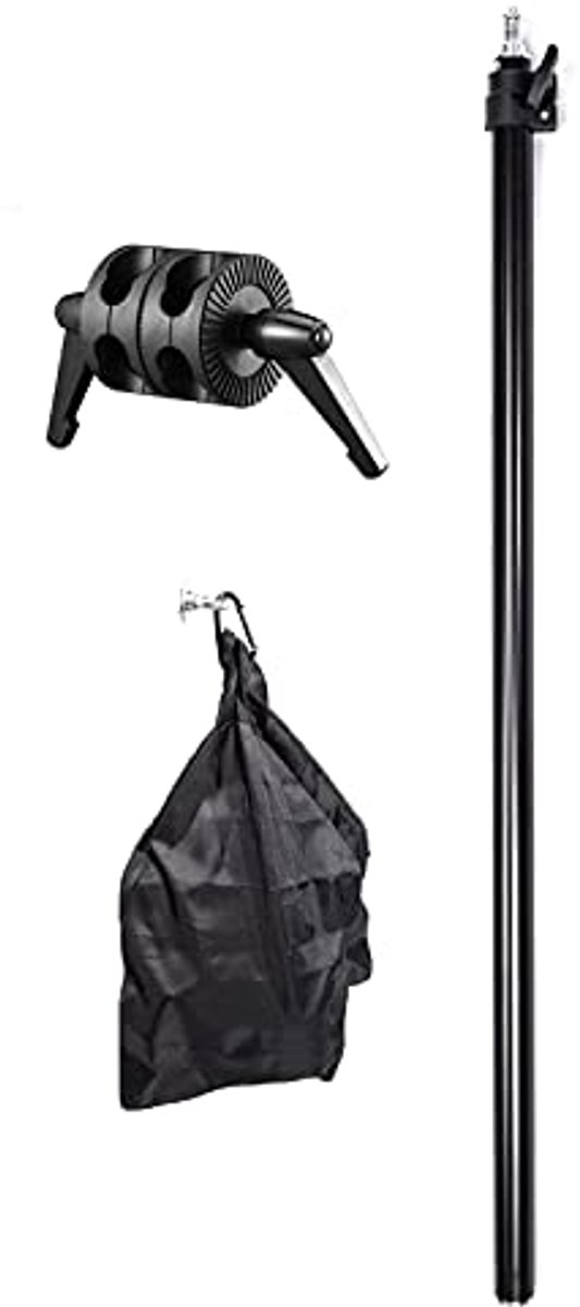 Verlichting Arm Statief 79-140cm met Dubbele Klem voor Fotografie