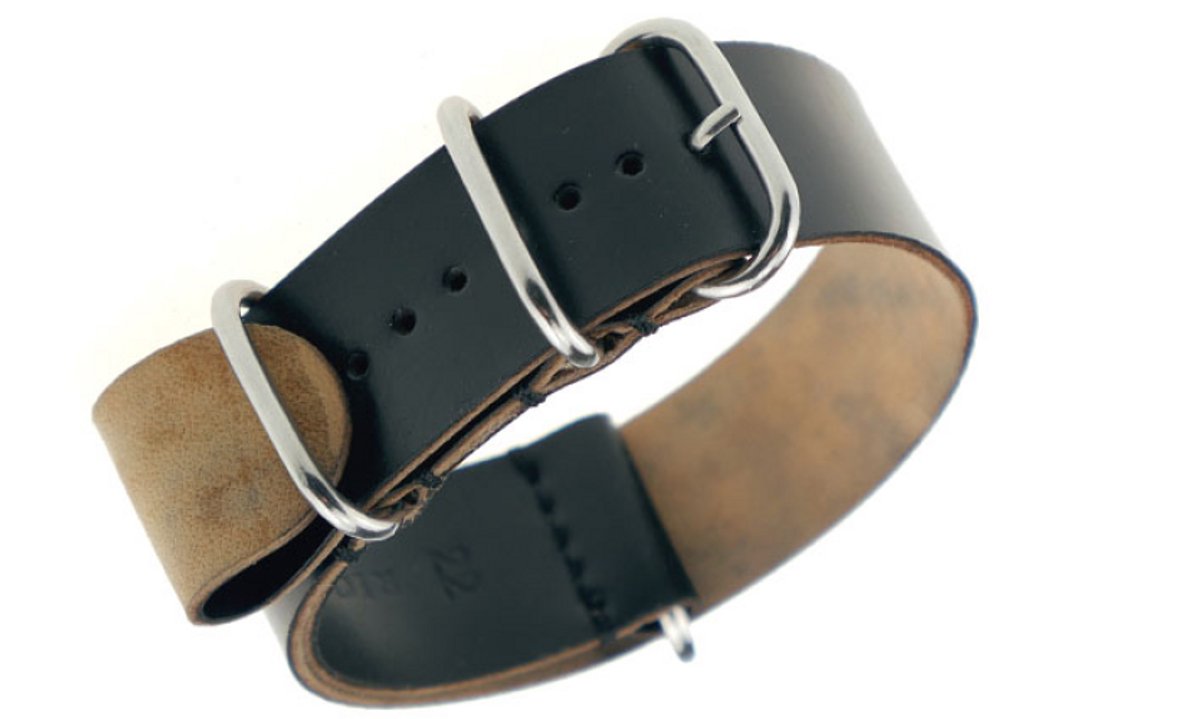 Nato Strap Athens Cognac - Leer - 18mm