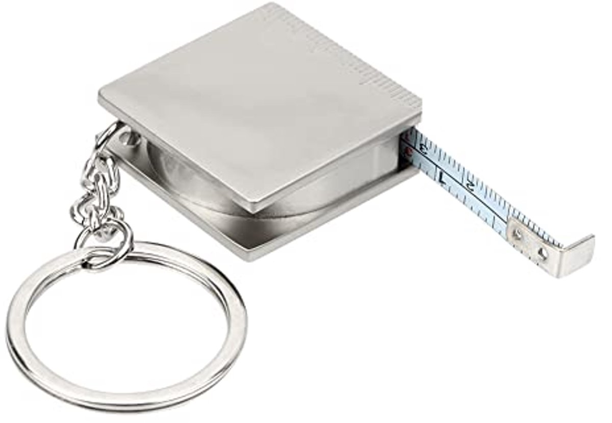 Meetlint Sleutelhanger - Intrekbare Liniaal Tape Hanger - Metalen Meetgereedschap