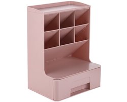 Bureau Organizer - Pennenhouder - Uittrekbaar Opbergsysteem voor Schrijfgerei - 1 Stuks - Thuis Kantoor roze