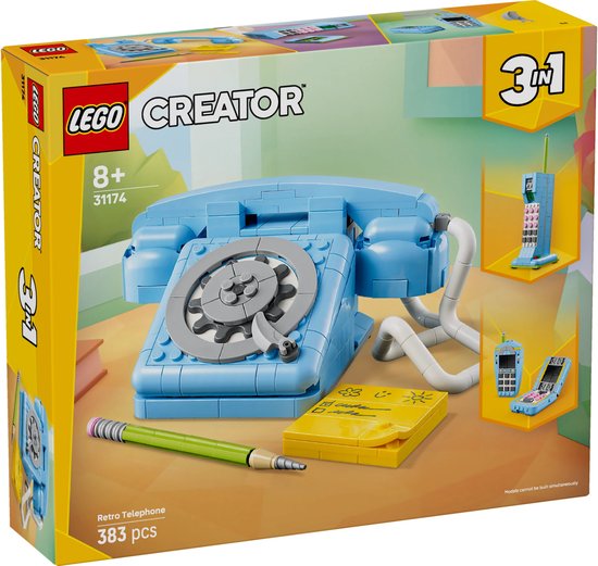 LEGO® Creator 3in1 Retro Telefoon, Vintage Telefoon - 31174