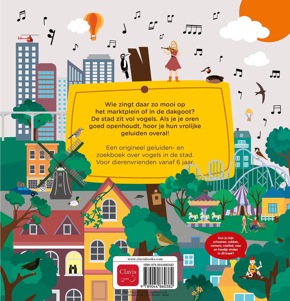 Vogels in de stad - back cover